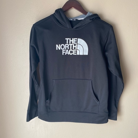 The North Face Black White Large Logo Fleece Hoodie - Picture 2 of 10